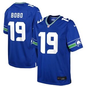 Men's Nike Royal NFL Seattle Seahawks JAKE BOBO JERSEY Size Medium
